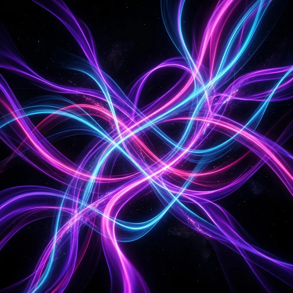 Neon Ribbon Background